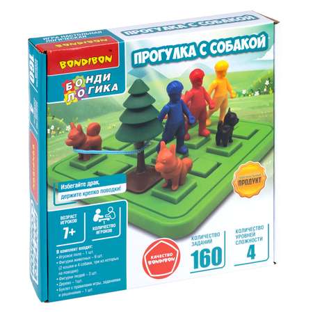 Настольная игра Bondibon логическая ПРОГУЛКА С СОБАКОЙ