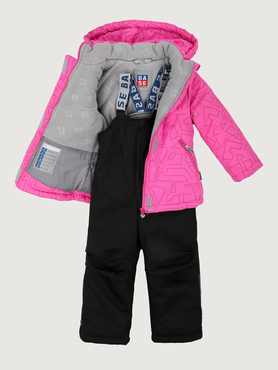 Куртка и полукомбинезон BASE by NIKASTYLE б7з10825 фуксия/черный - фото 9