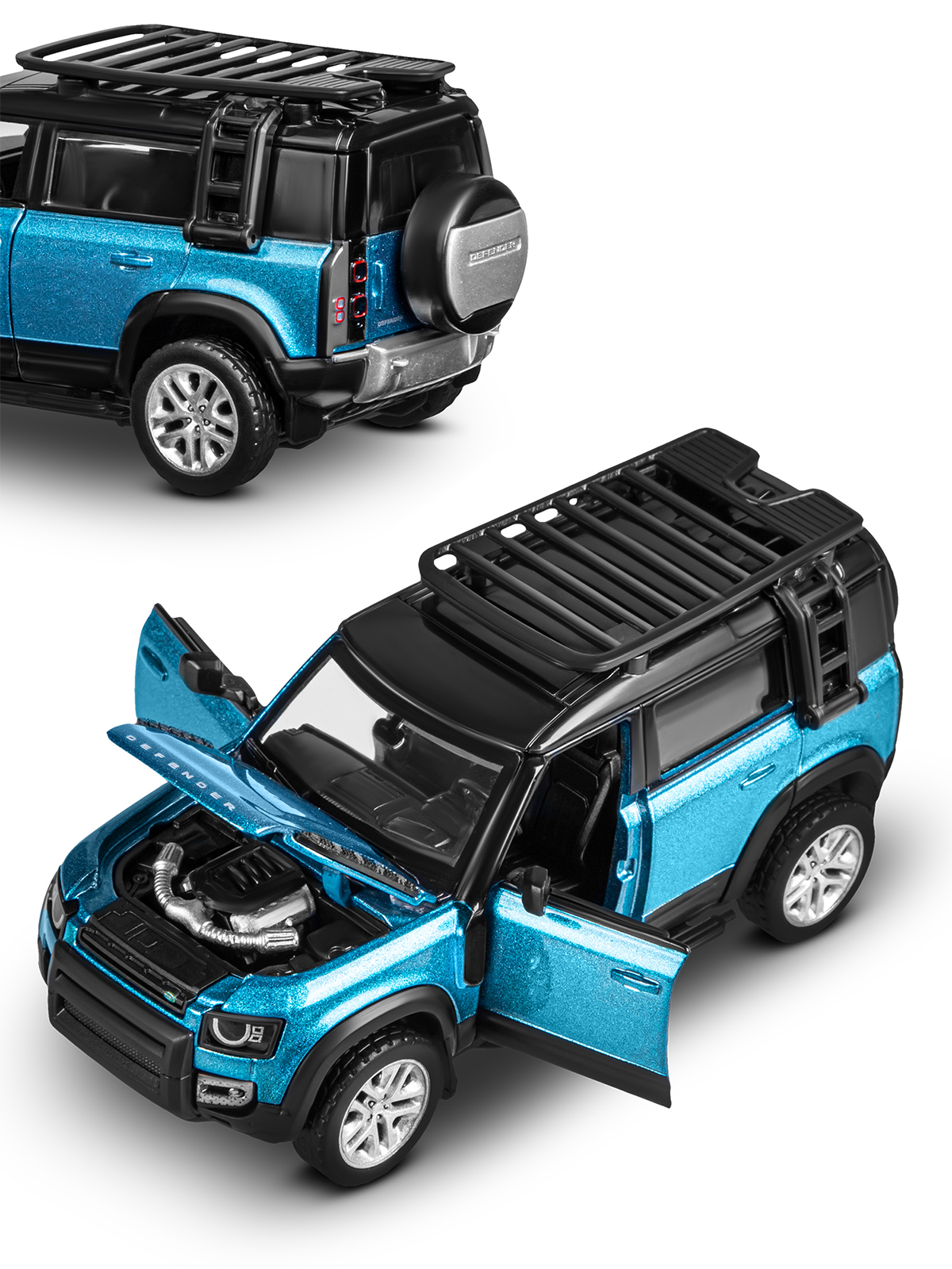 Автомобиль AUTODRIVE Land Rover Defender 110 Сборная модель 1:43 JB1251655 - фото 16