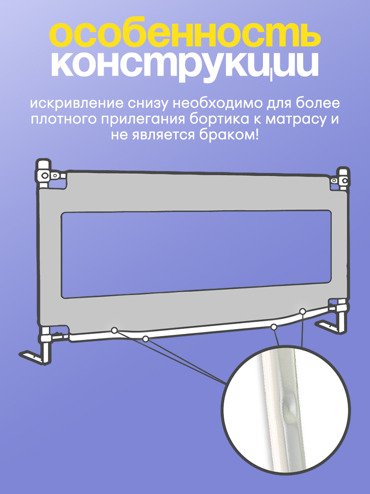 Барьер-ограничитель CINLANKIDS 3шт+планка - фото 5