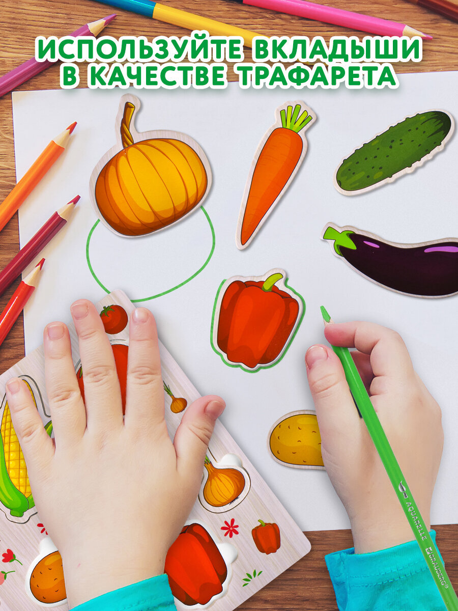 Игрушка Brauberg рамка-вкладыш овощи - фото 7