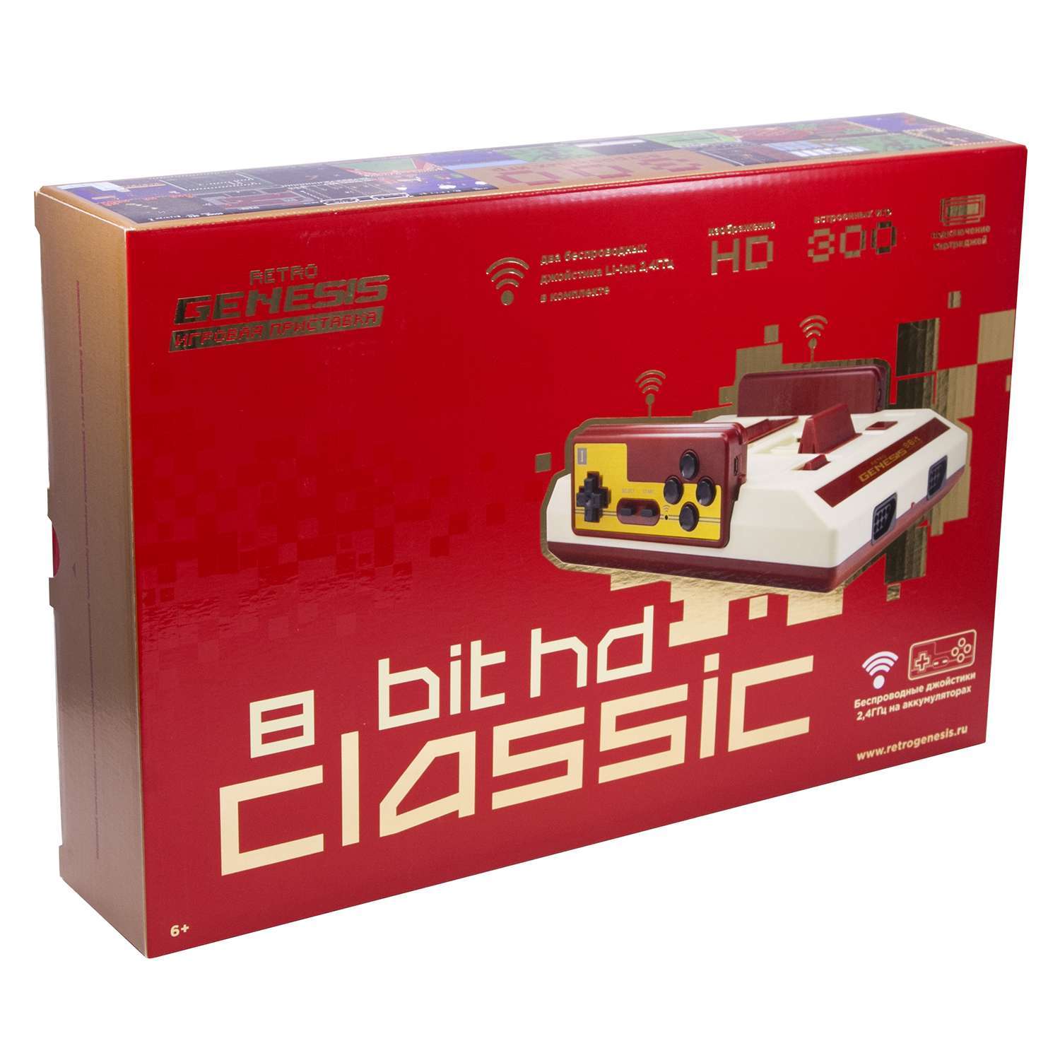 Игровая приставка Retro Genesis 8 BitHD Classic+300игр(модель:C-56b,Серия:C-50,HDMIкабель,2беспровод. джойст.) - фото 11