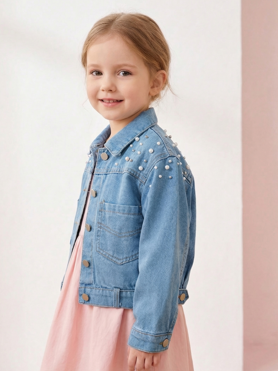 Куртка джинсовая Artcher Джинсовка003Бусинки - фото 1