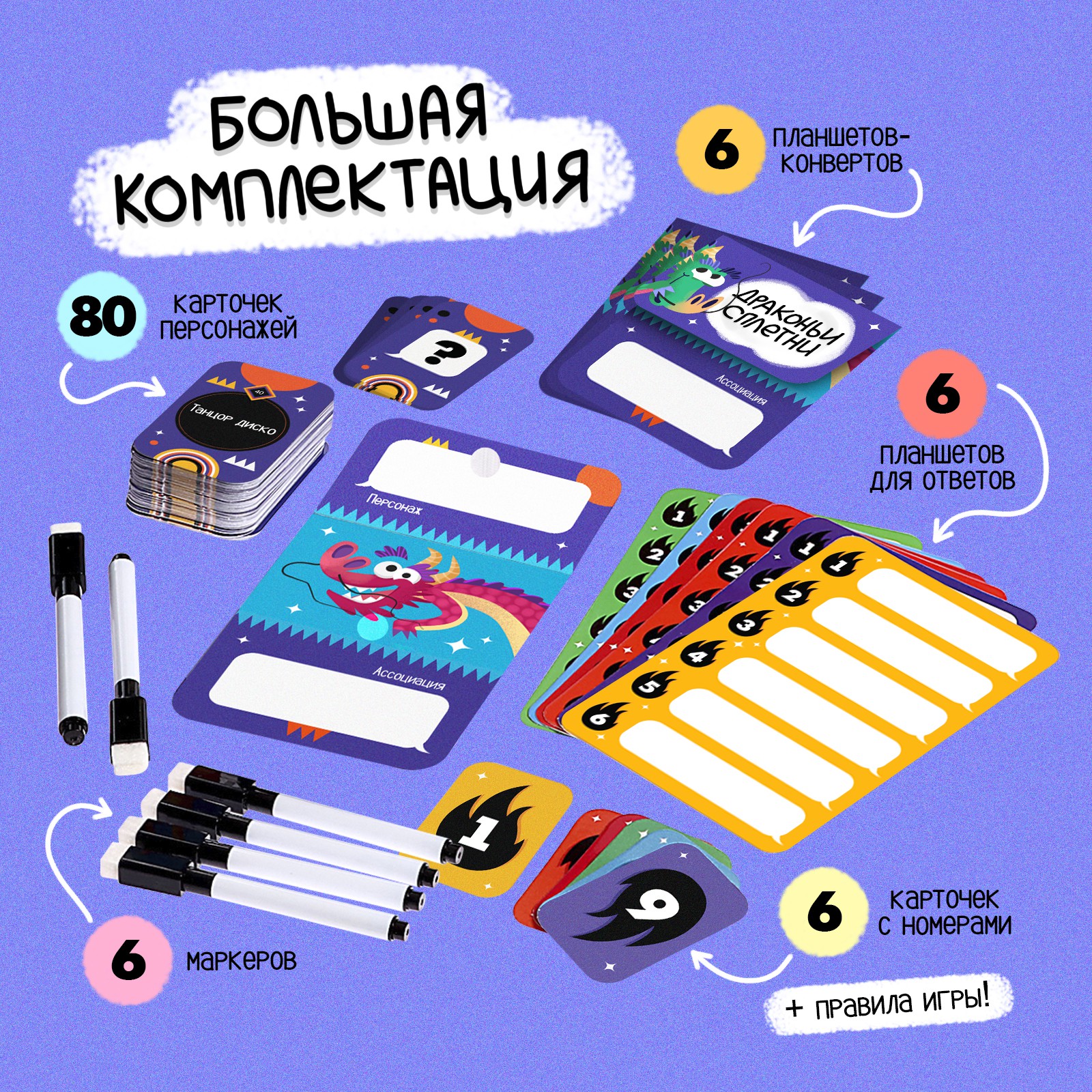 Настольная игра Лас Играс KIDS Драконьи сплетни - фото 2