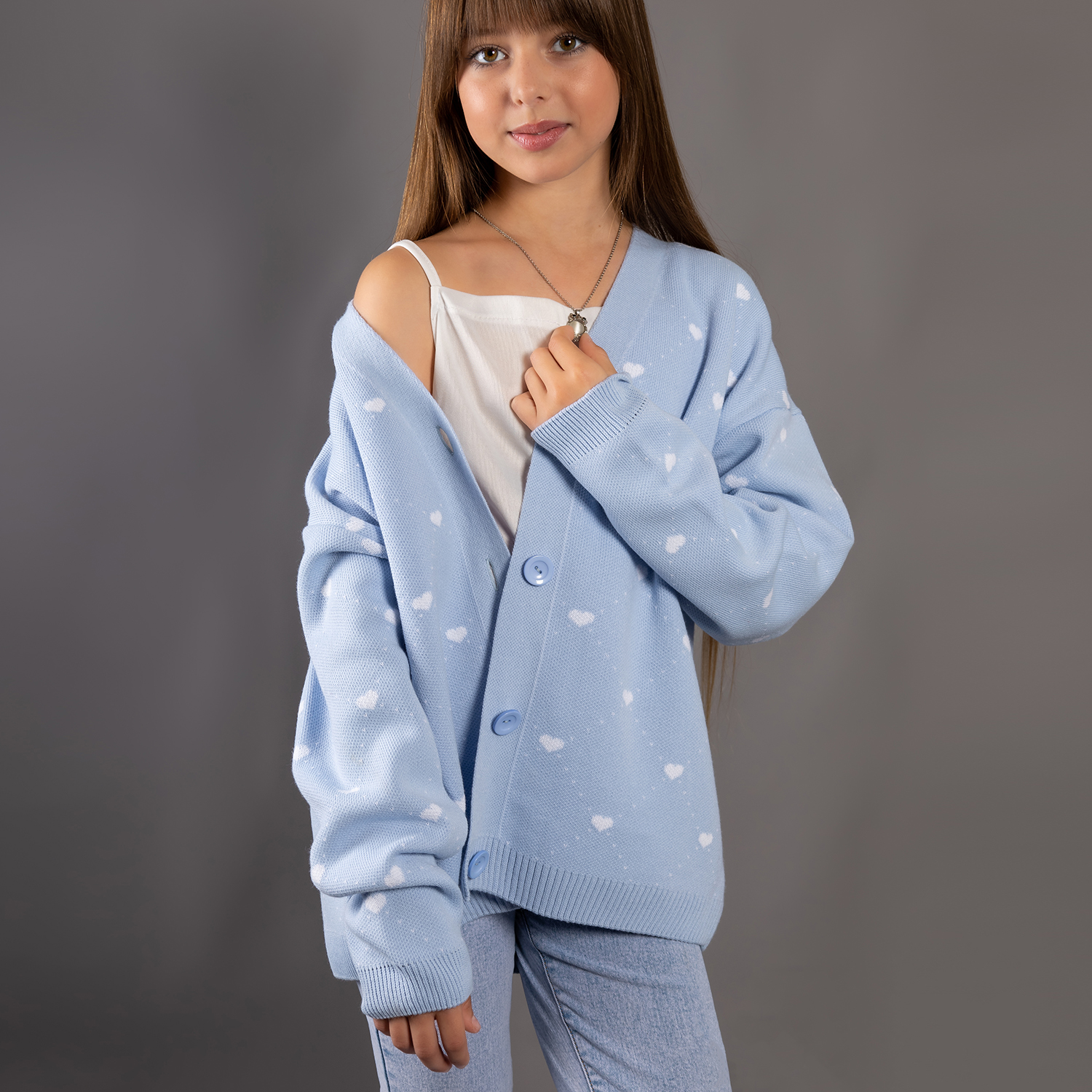 Кардиган LEO 4048С_светло-голубой - фото 13