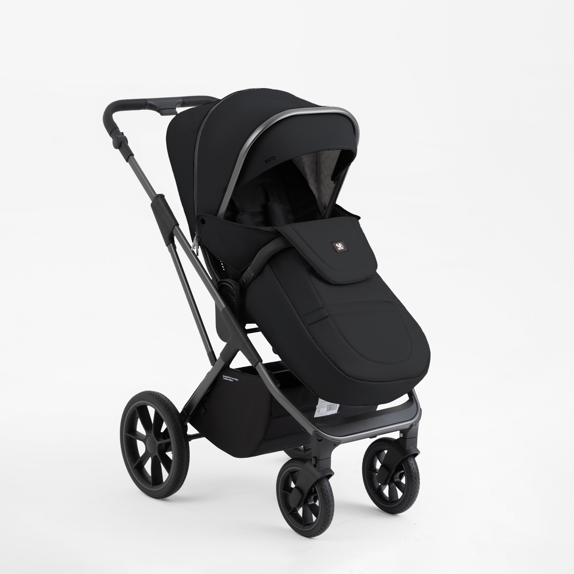 Коляска 2в1 Sweet Baby Ricci Black черный - фото 27