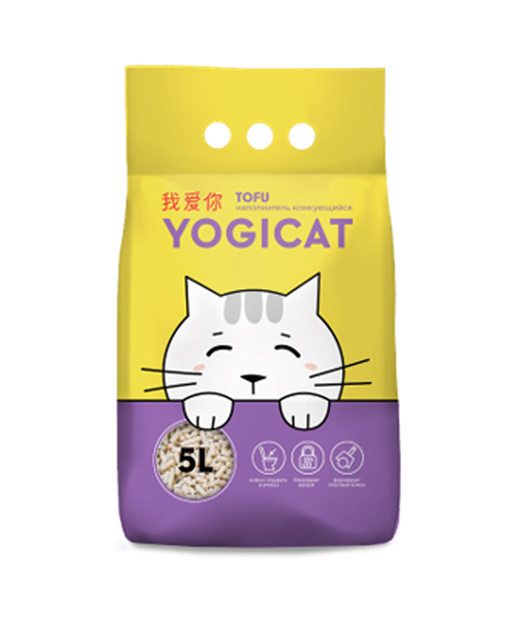 Наполнитель YOGICAT 5 л комкующийся - фото 1