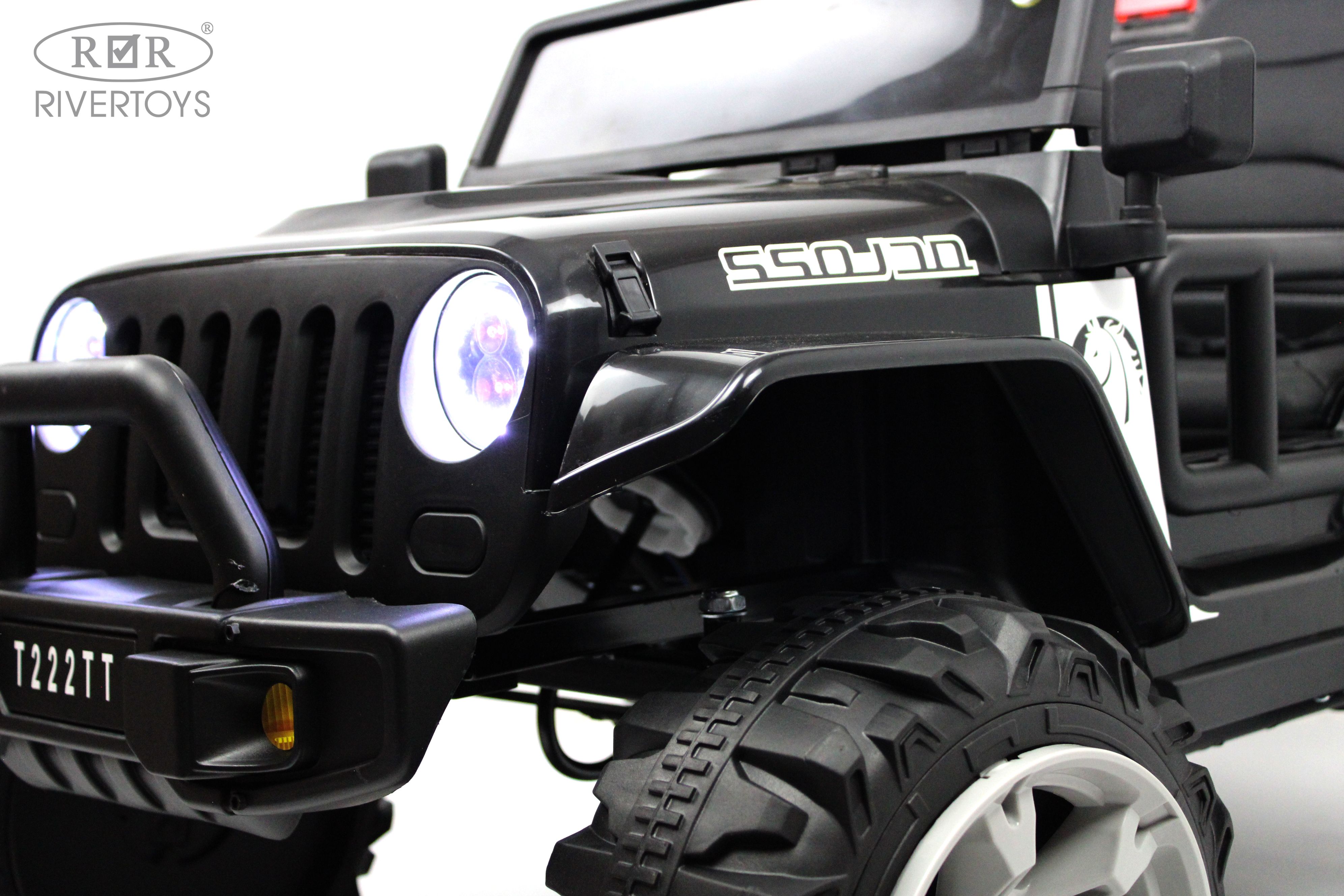 Электромобиль RIVERTOYS T222TT-4WD-BLACK С пультом ДУ - фото 23