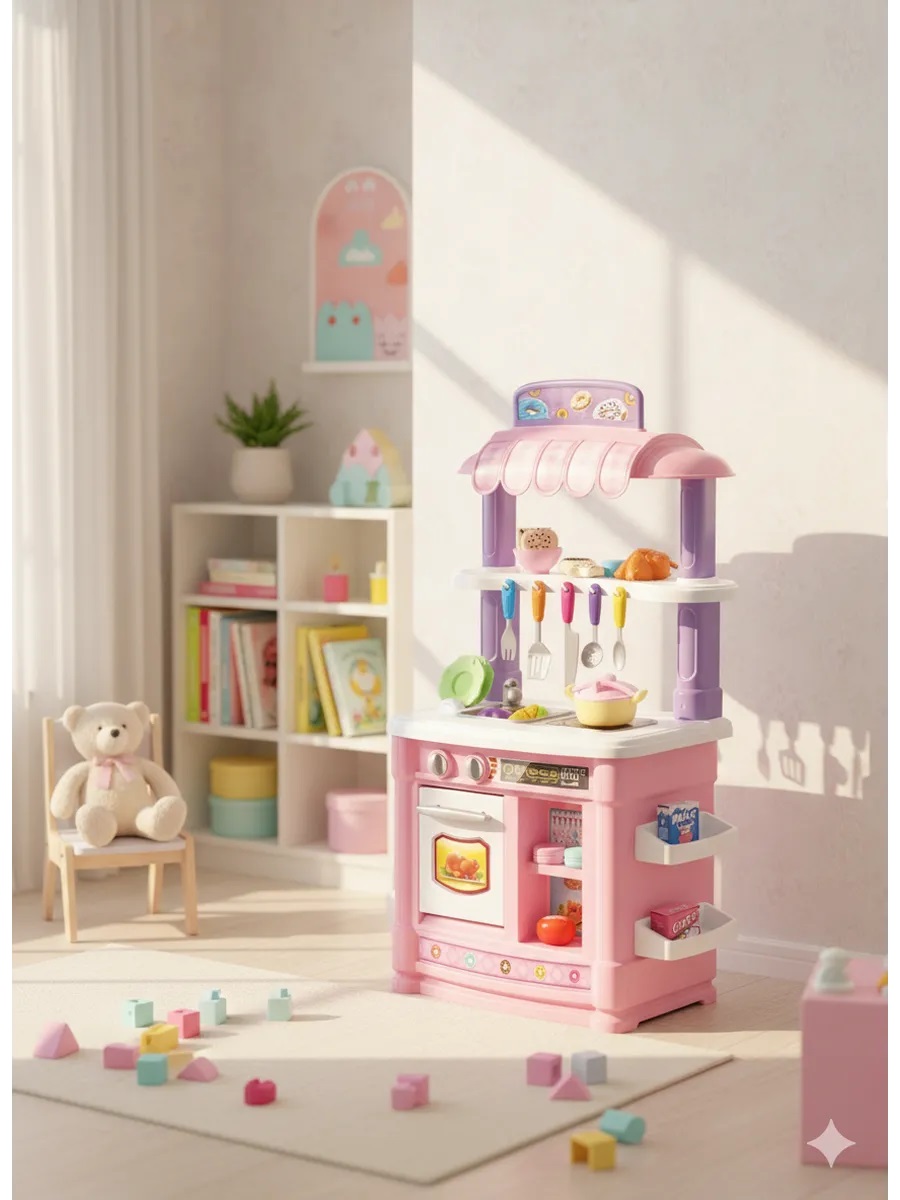 Игрушечная кухня Altacto с аксессуарами: 35 шт. - фото 3