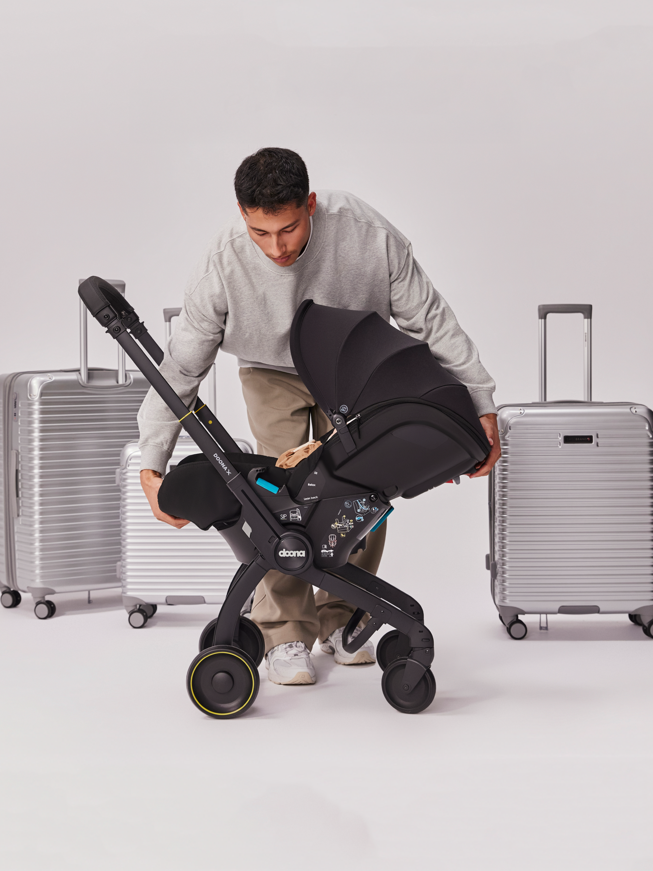 Автокресло Doona X Dusty Sage Isofix 0 (0 -13 кг) серый - фото 15