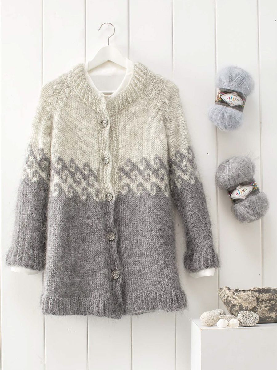 Пряжа Alize полушерстяная Mohair classic new 100 гр 200 м 5 мотков 541 норка - фото 7