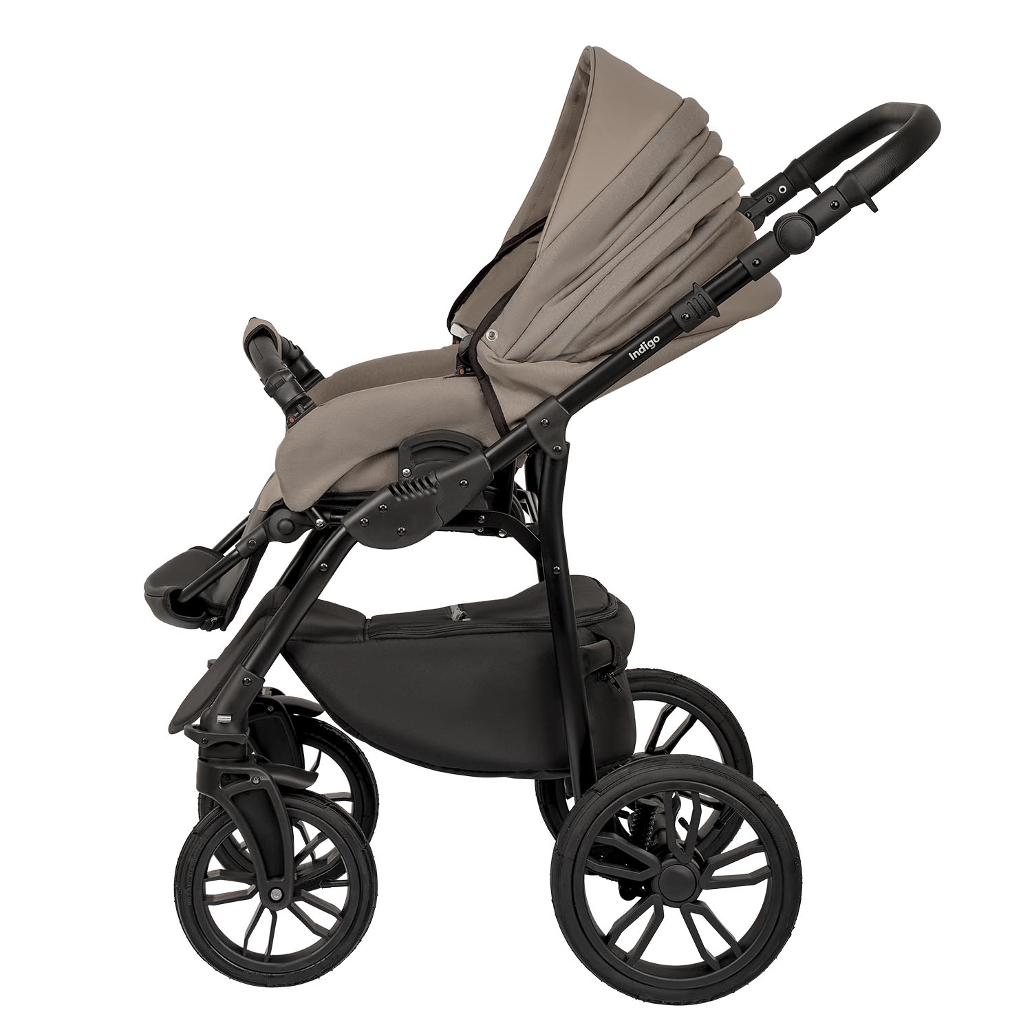 Коляска 2в1 Indigo Indigo (05) коричневый - фото 13