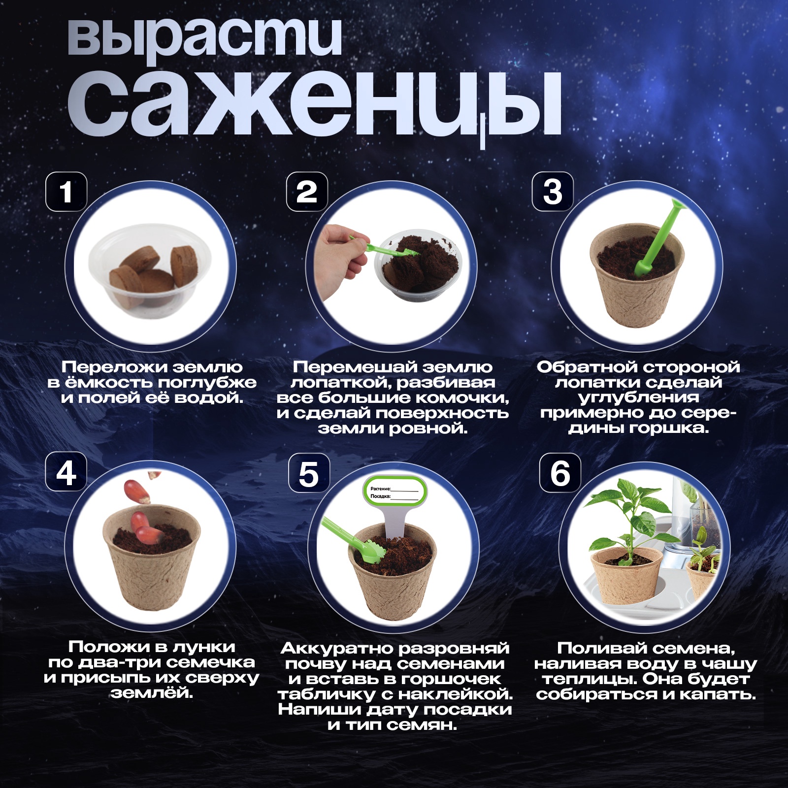 Набор для выращивания Эврики Мини-ферма в Космосе - фото 20