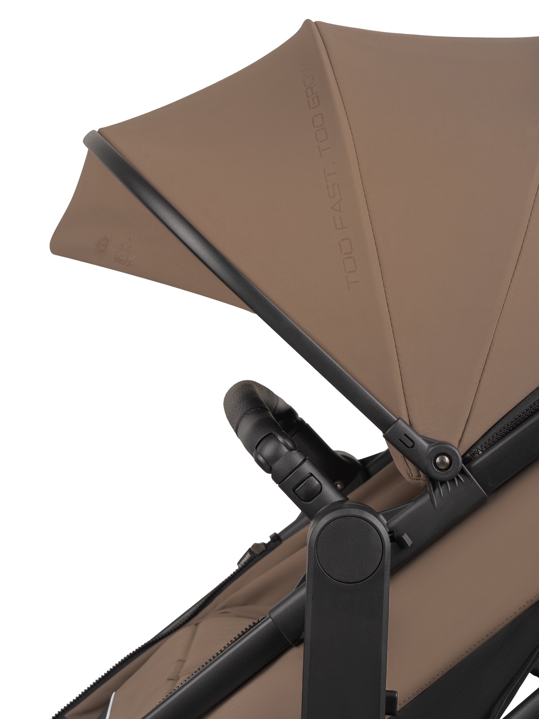 Коляска трансформер JOVOLA Truck, перекидная ручка бежевый - фото 13