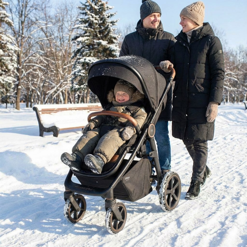 Коляска прогулочная MOWbaby Trail черный - фото 2