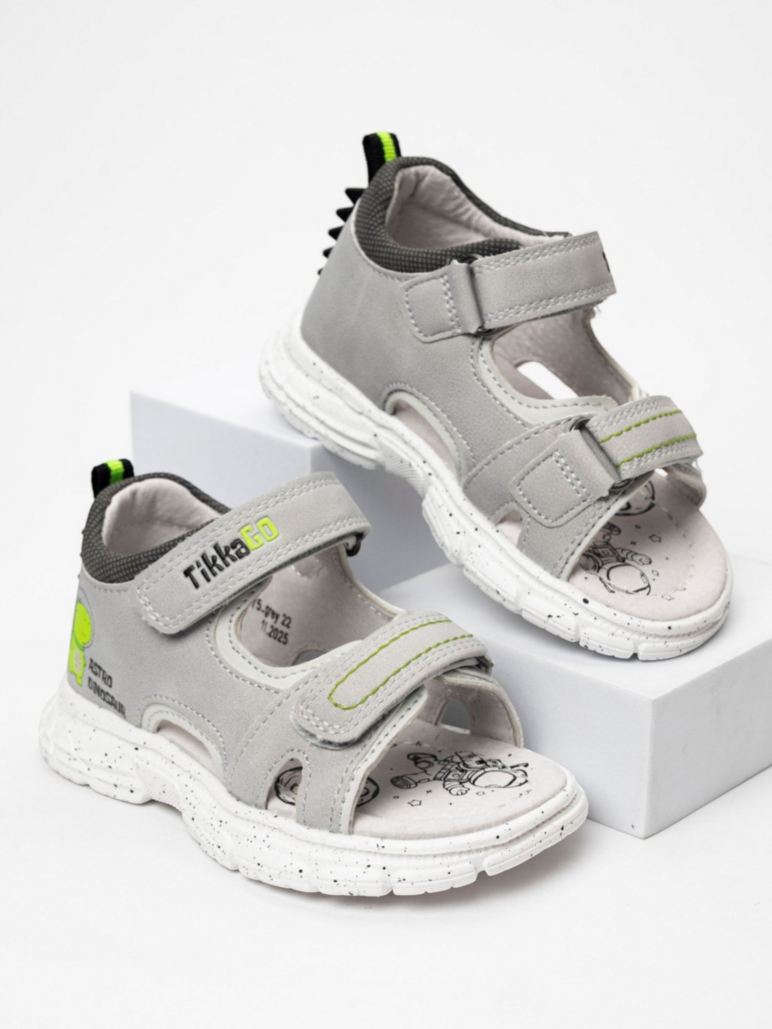 Изображение товара Сандалии TikkaGo для мальчика (25. 5) - динозавр, кожаная стелька