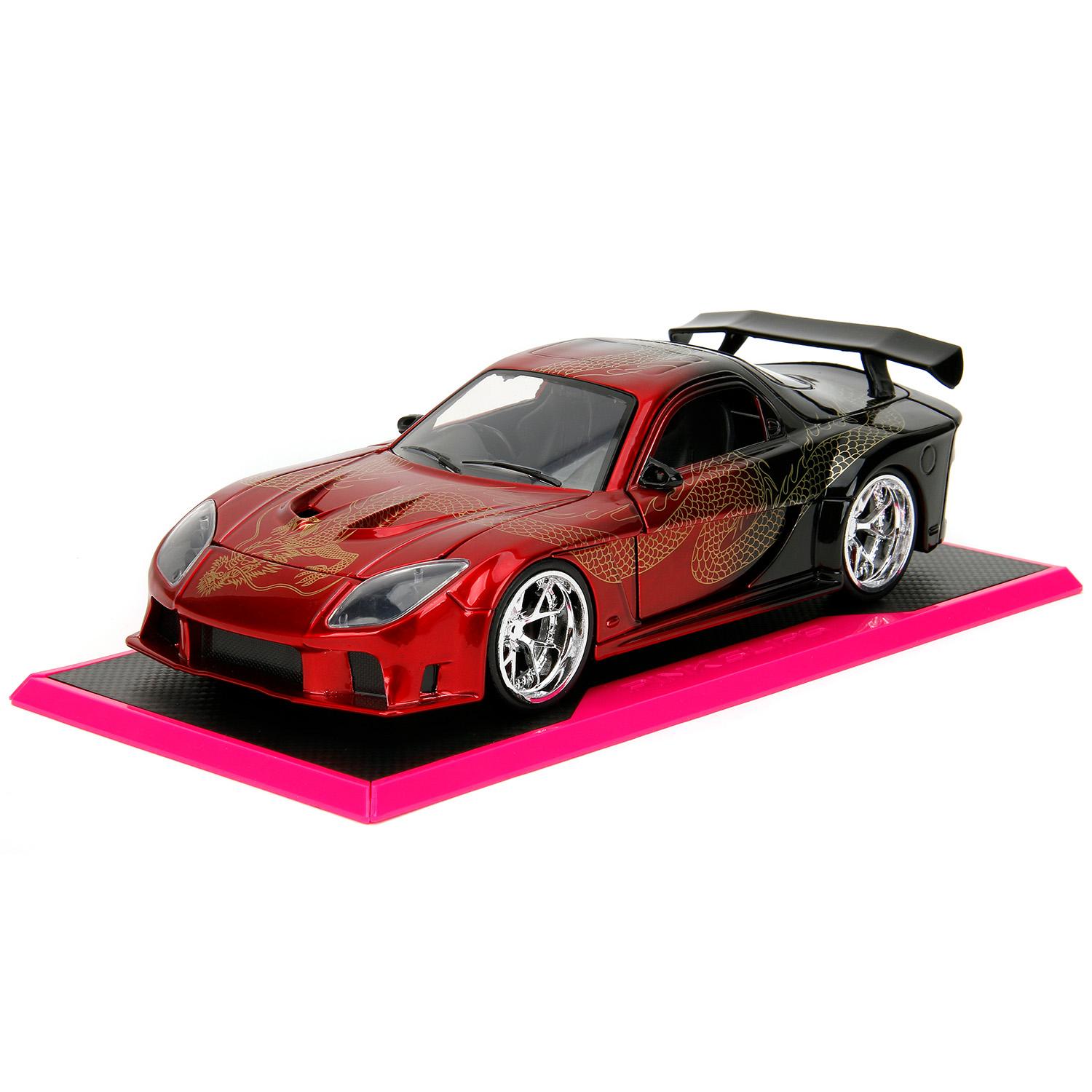 Автомобиль Jada Mazda RX-7 Widebody Pink Slips 1895 1:24 ТоуR370 - фото 4