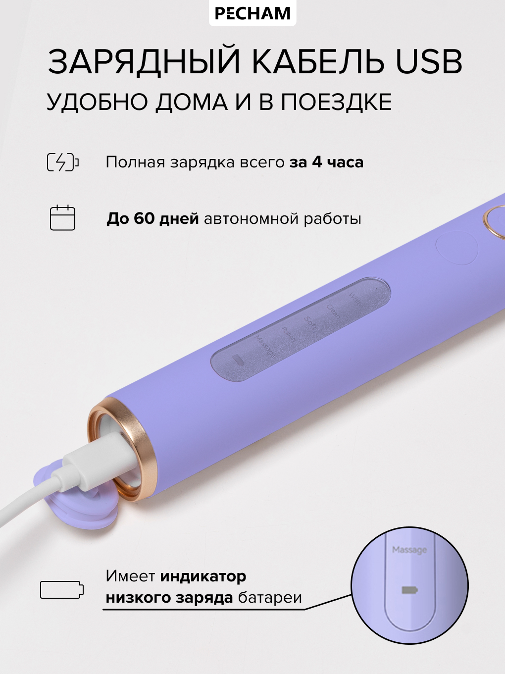 Зубная щетка электрическая PECHAM Oral Care - фото 8