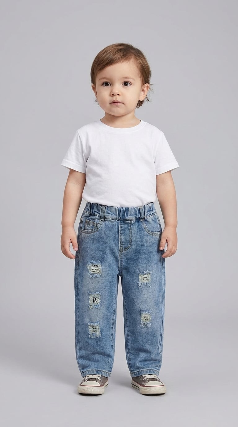 Изображение товара Детские джинсы Charos 92 на резинке джоггеры банки джоггеры