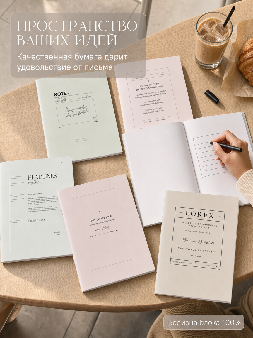 Общая тетрадь Lorex Stationery клетка 5 шт. - фото 2