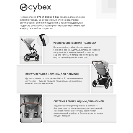 Коляска 3в1 Cybex Balios S Lux 3в1 2025