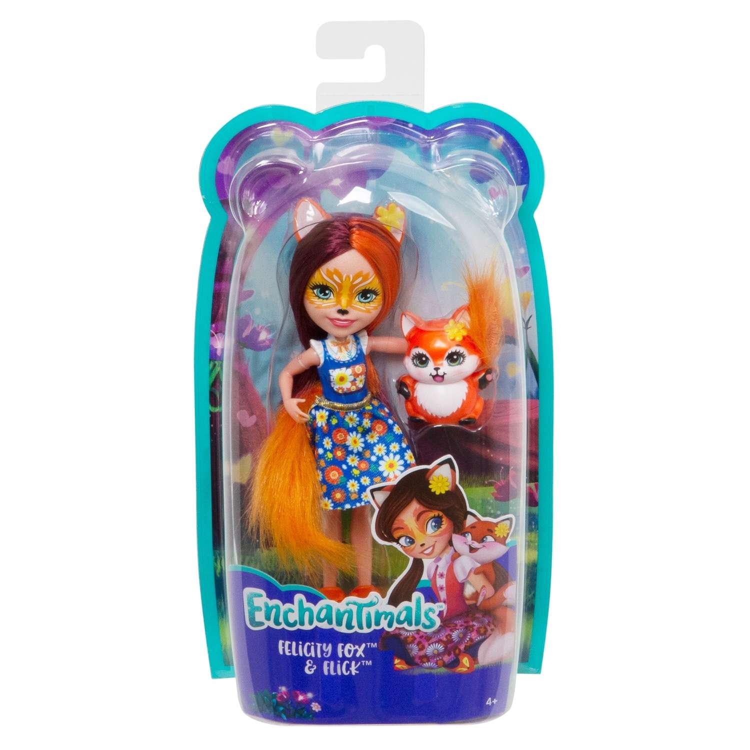 Кукла мини Enchantimals Фелисити Лис и Флик DVH87 - фото 2
