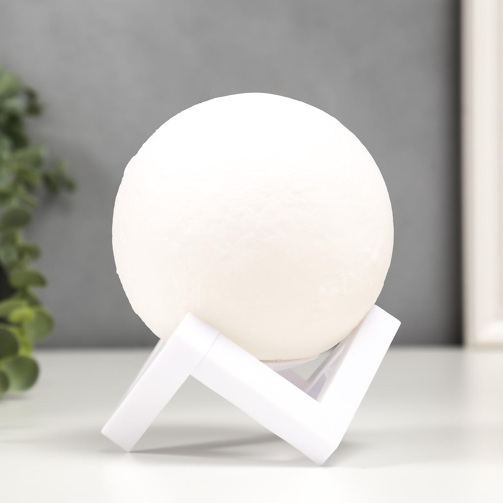 Ночник RISALUX «Планета» LED USB белый - фото 3