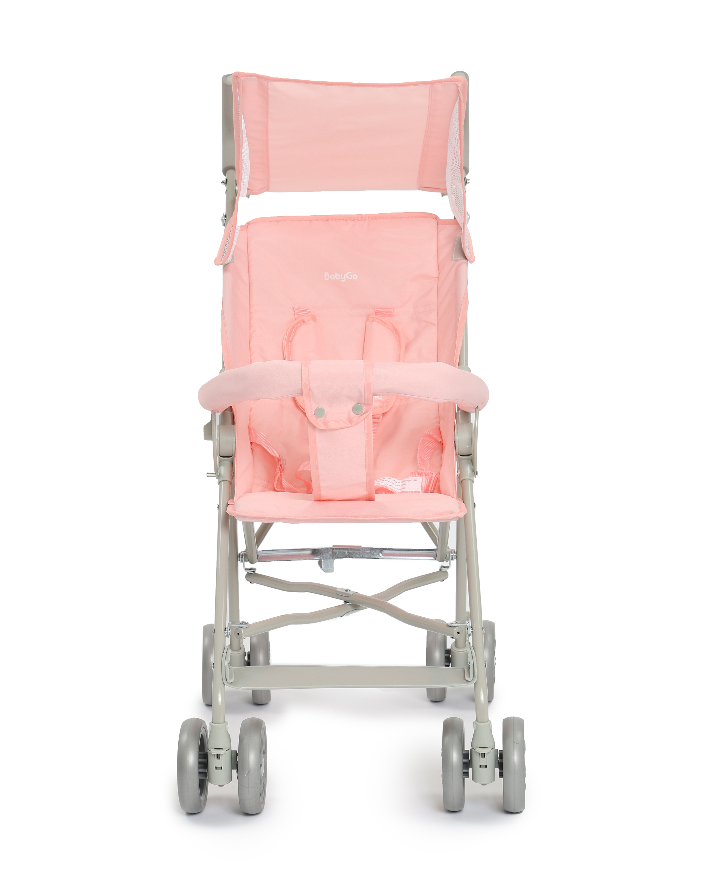 Коляска прогулочная BabyGo Easy New розовый - фото 3