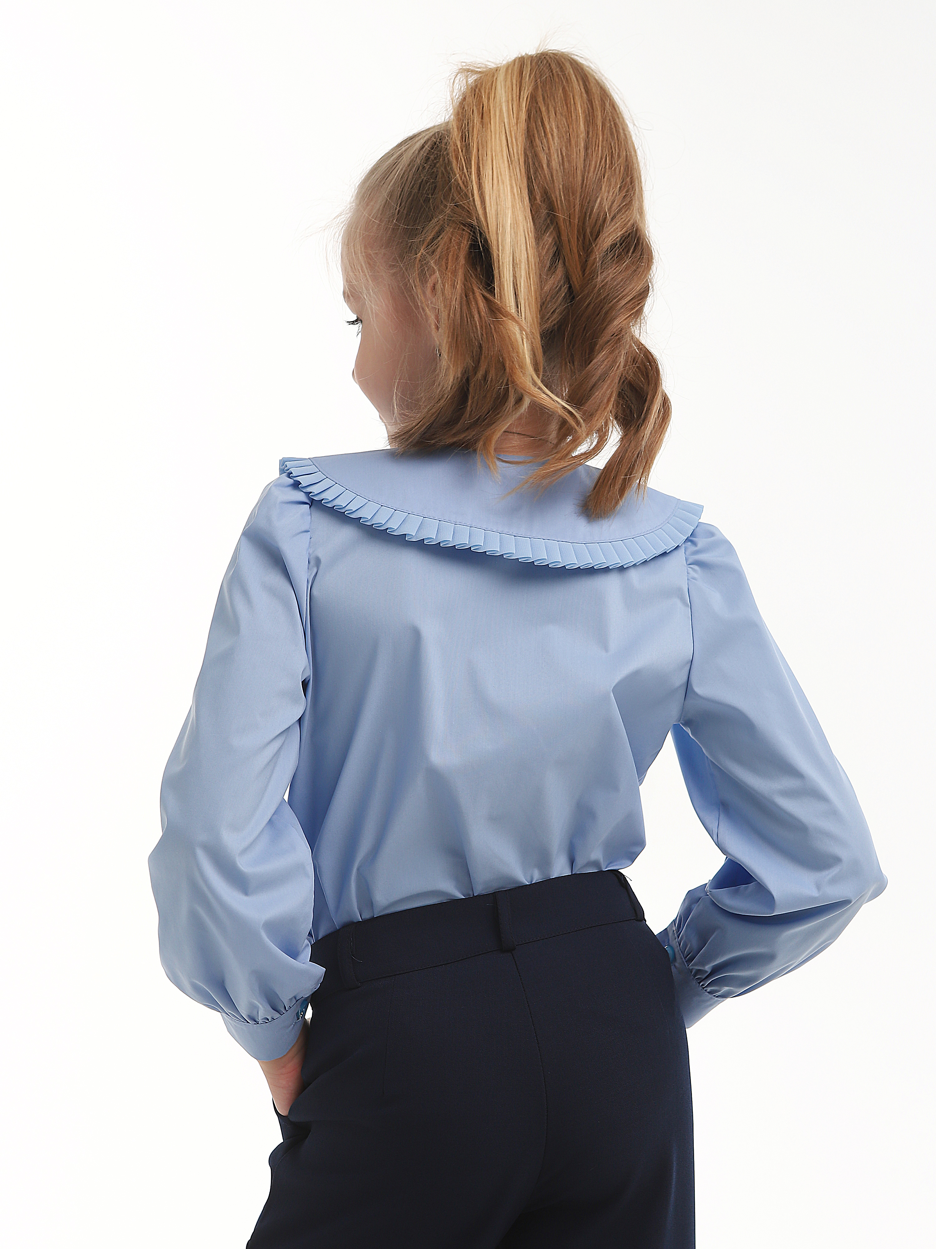 Блузка СИНЯЯ МОДА W1503A-G39 - фото 11