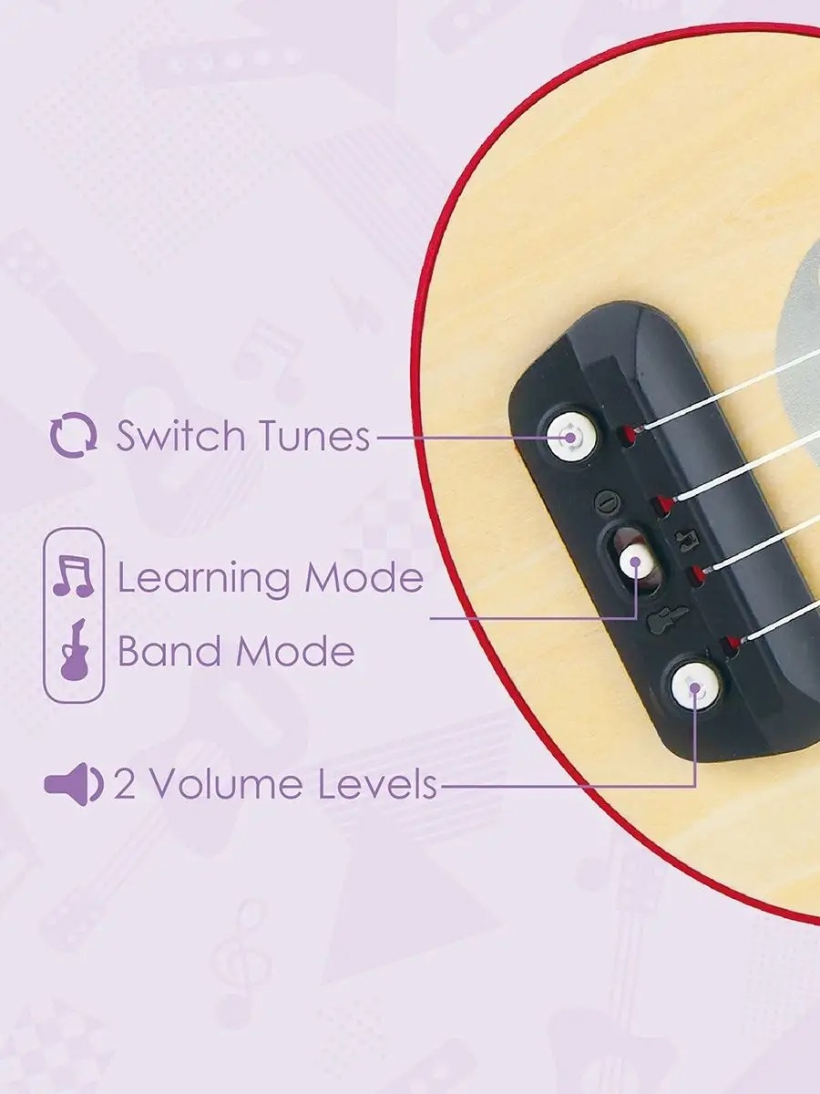 Игрушка музыкальная Hape Гавайская гитара гитара - фото 10