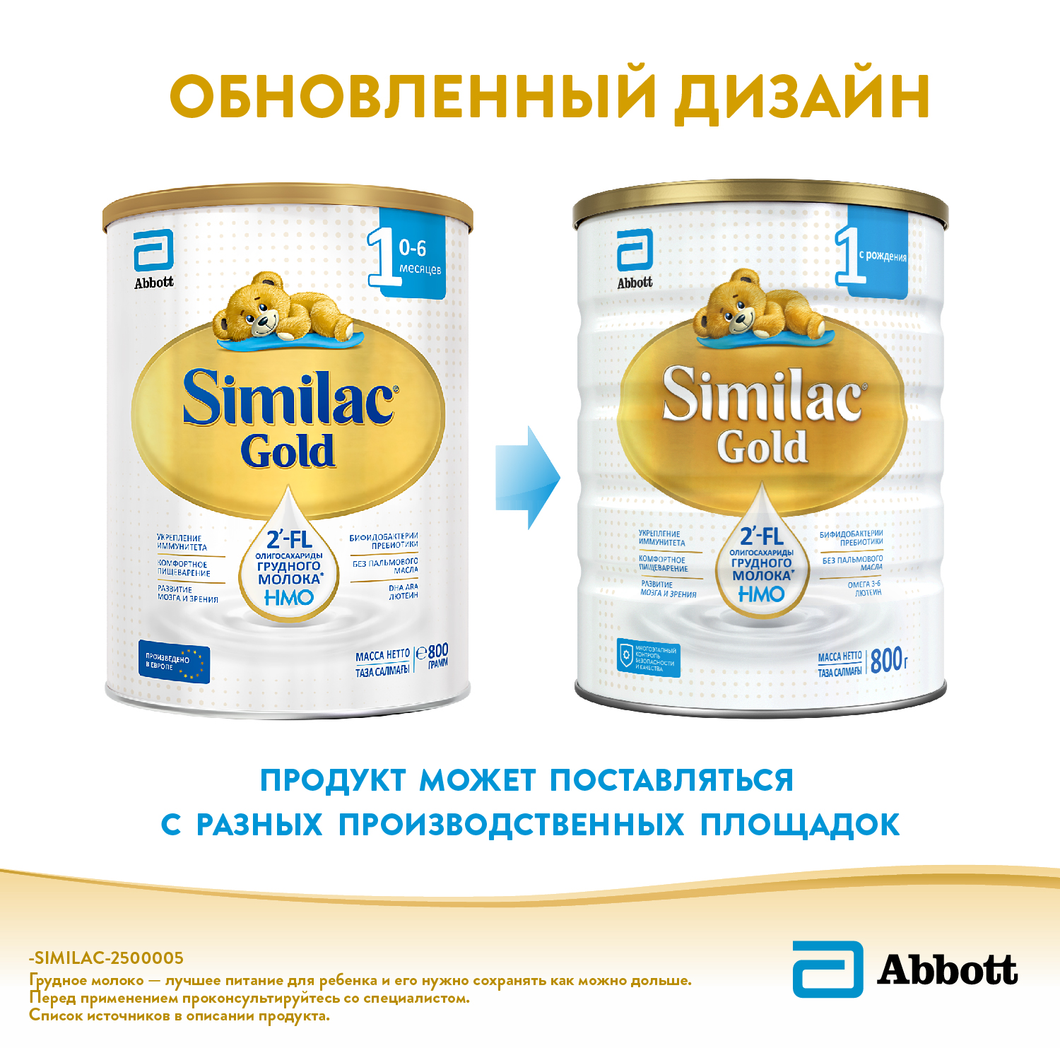 Смесь Similac Голд 1 800г с 0месяцев - фото 7