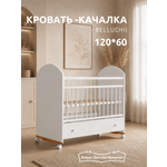 Детская кроватка Азбука Кроваток Bellucci, без маятника (белый)