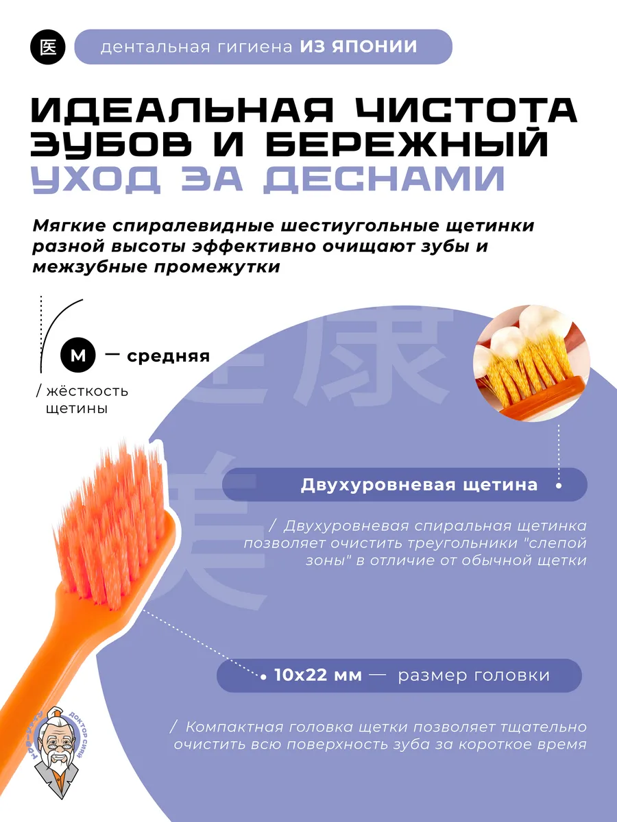 Зубная щетка классическая Доктор Сияй Ci Medical от 12 лет 1 шт. - фото 2