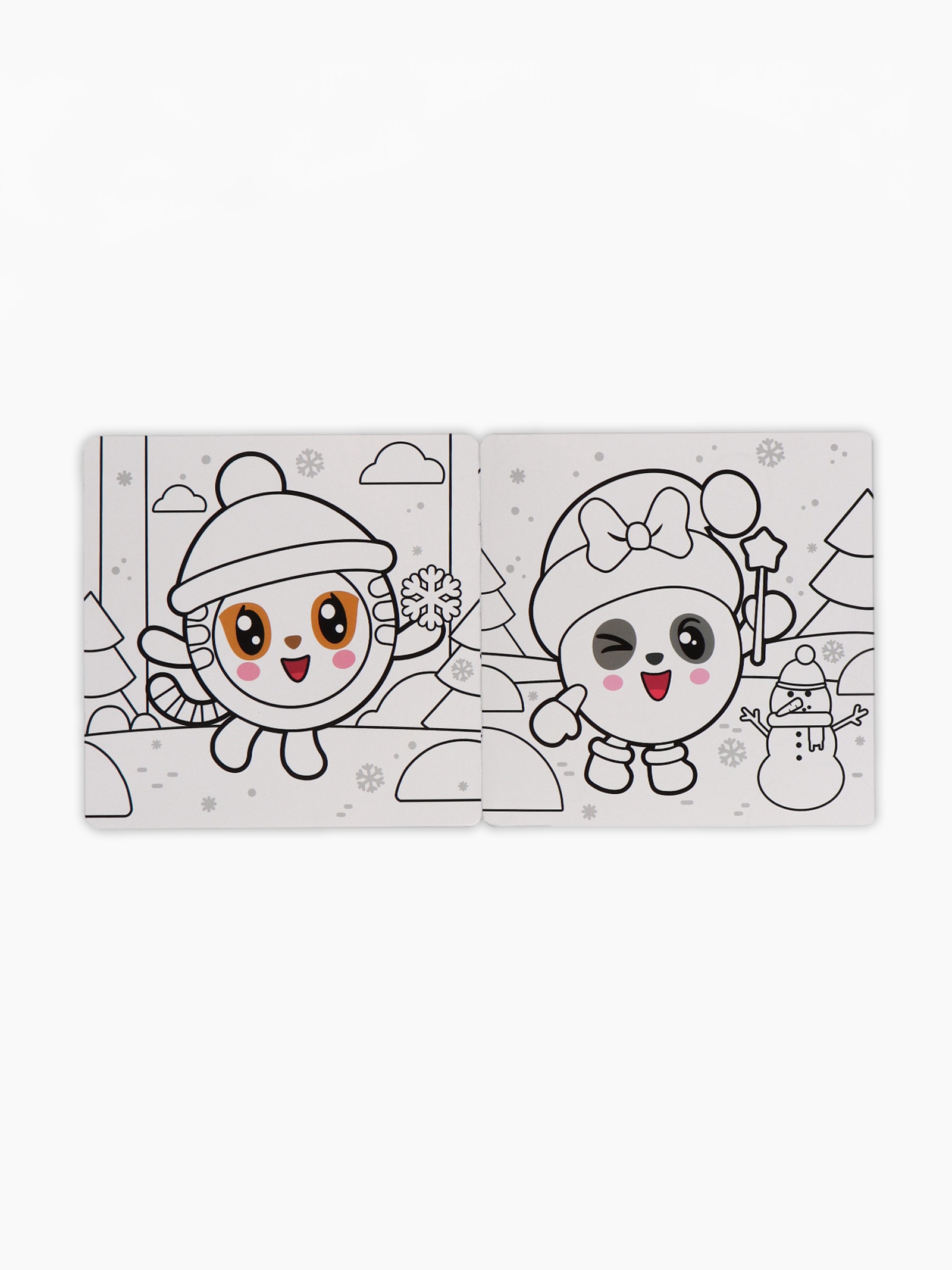 Многоразовая раскраска Малышарики Встречаем Новый год 12 стр 16х16 см Малышарики - фото 6