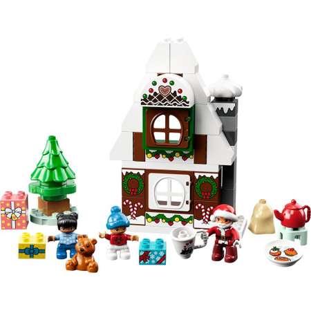 Конструктор LEGO DUPLO Santas Gingerbread House блочный