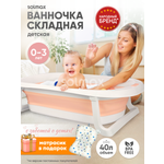 Ванночка Solmax складная розовый