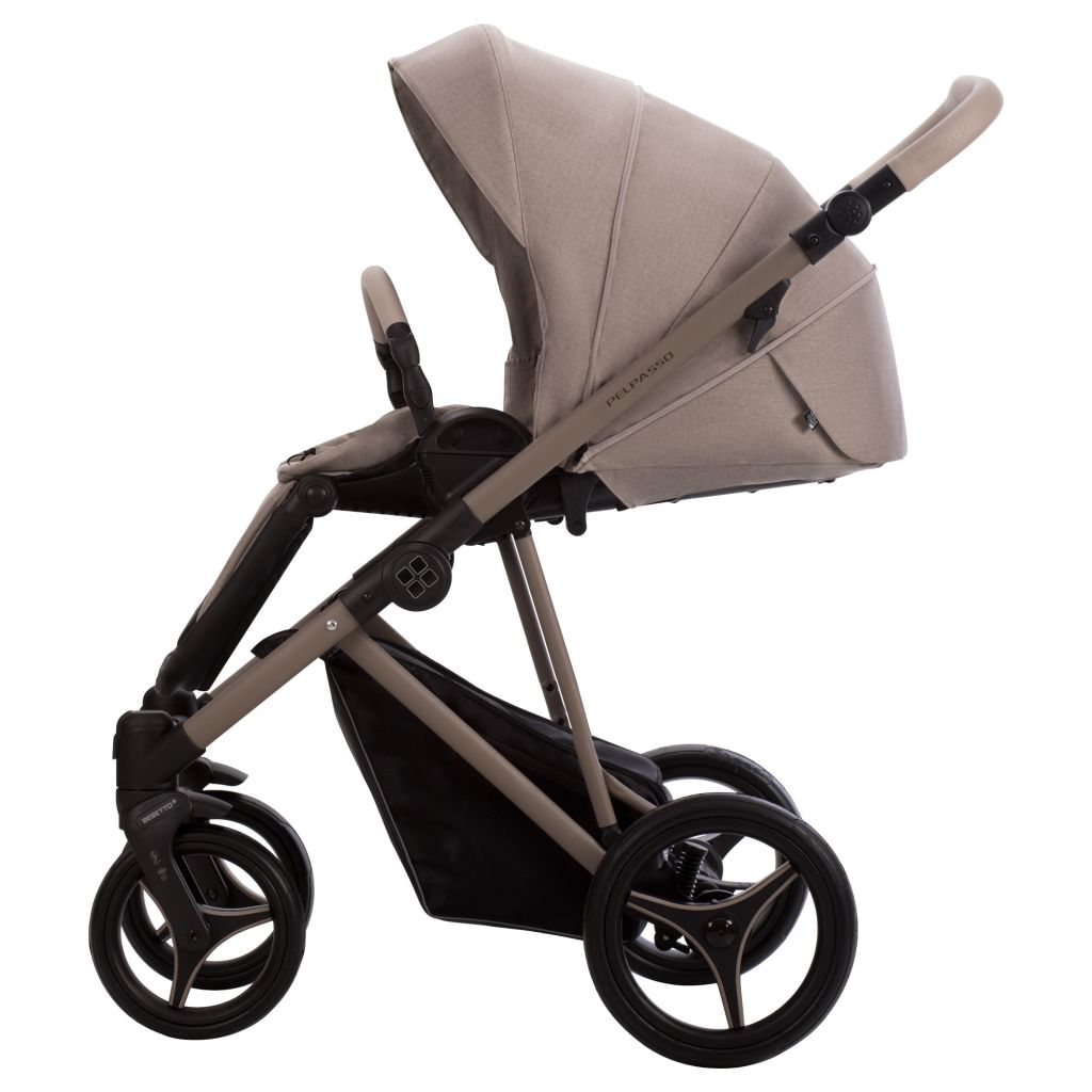 Коляска 2в1 Bebetto Pelpasso 01 Kaszmir св.бежевый бежевый - фото 10