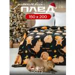 Плед LOVEBERRY Капибара 150 x 200 см велсофт