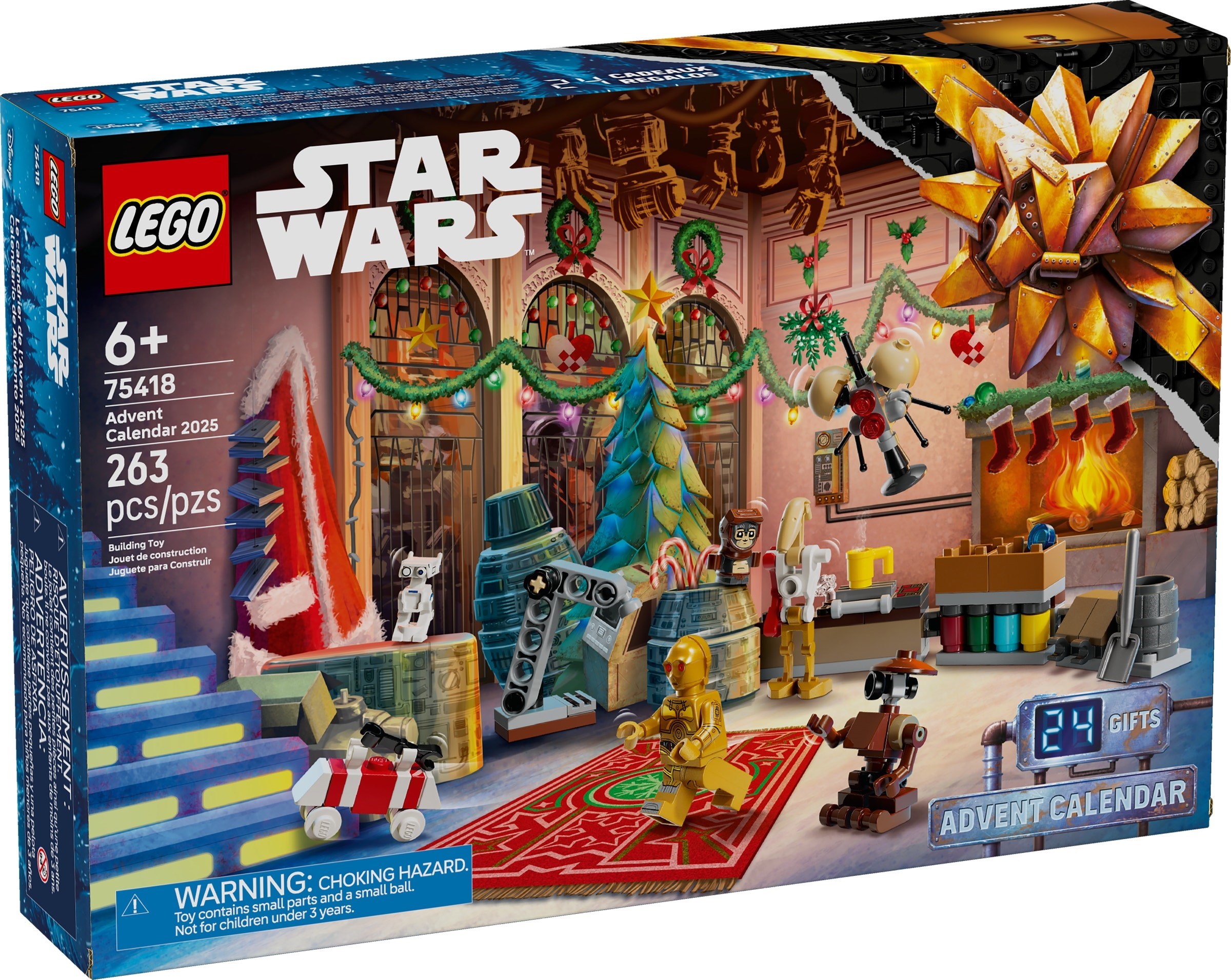 Изображение товара Конструктор LEGO Star Wars 75418 Адвент-календарь 263 детали праздничный Изображение товара Конструктор LEGO Star Wars 75418 Адвент-календарь 263 детали праздничный