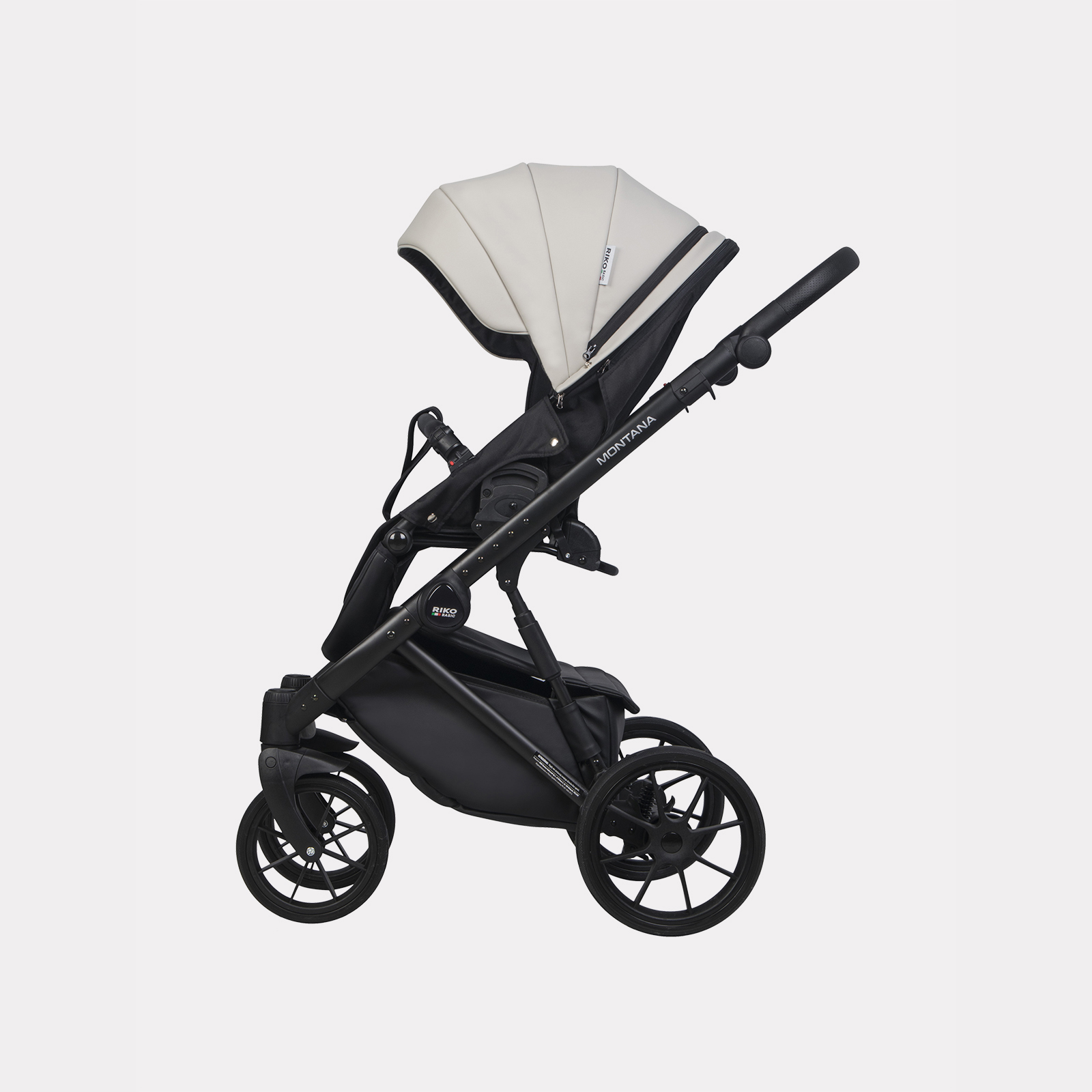 Коляска 2в1 Riko Basic Montana Ecco черный - фото 7