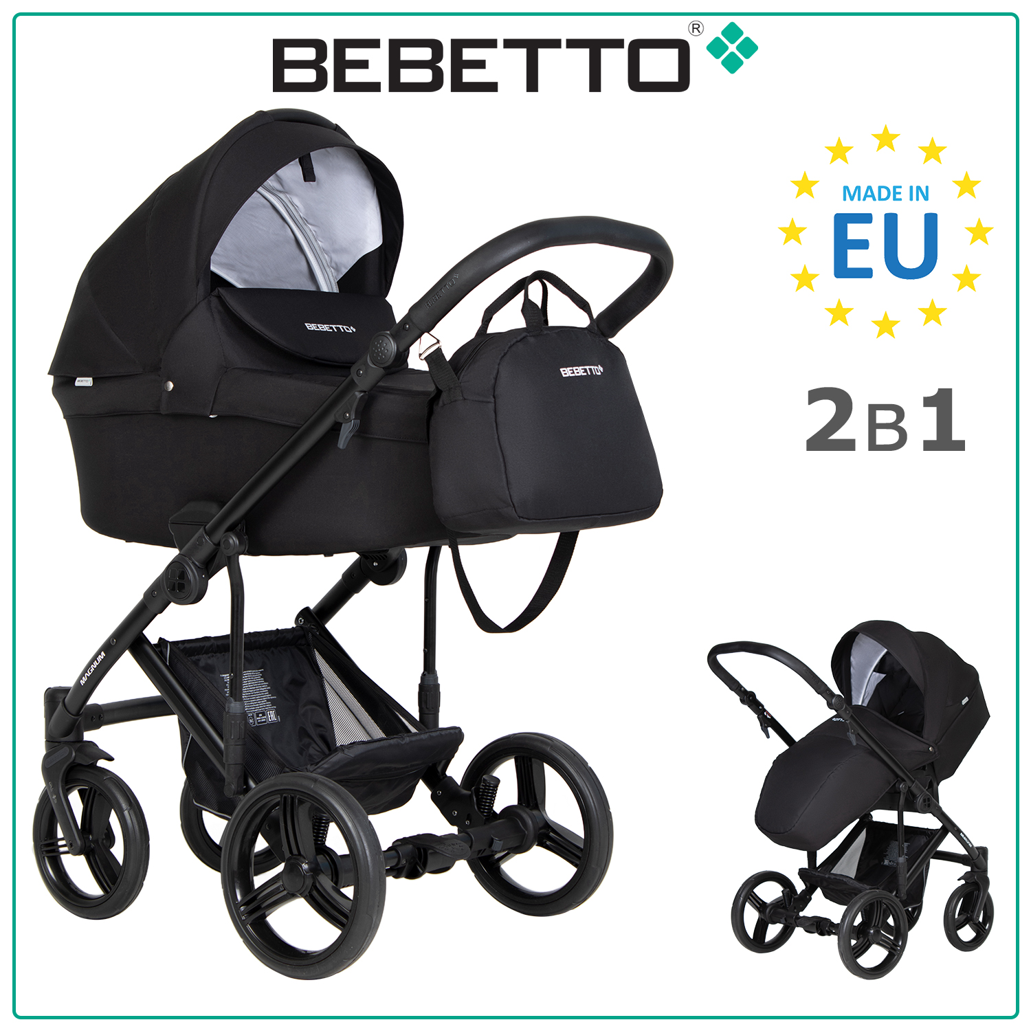Коляска 2в1 Bebetto Magnum Light - фото 1