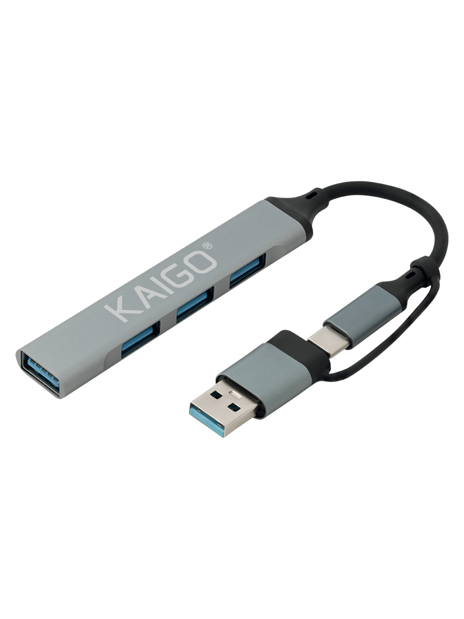 Хаб KAIGO Type-C разветвитель высокоскоростной 3xUSB 2.0 USB 3.2 - фото 2