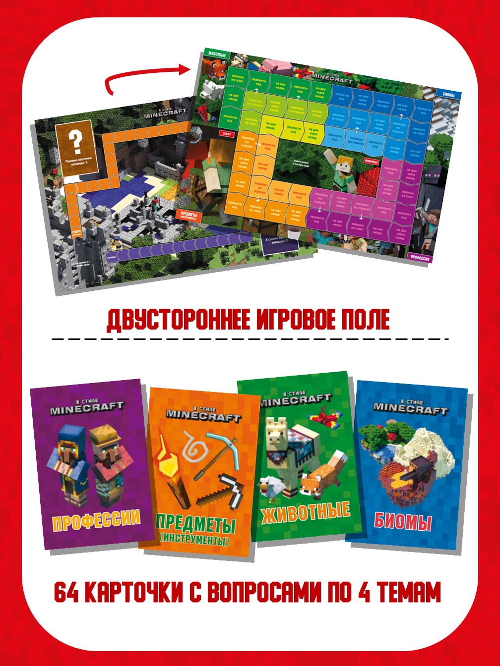 Настольная игра ИД Лев Викторина Minecraft - фото 3