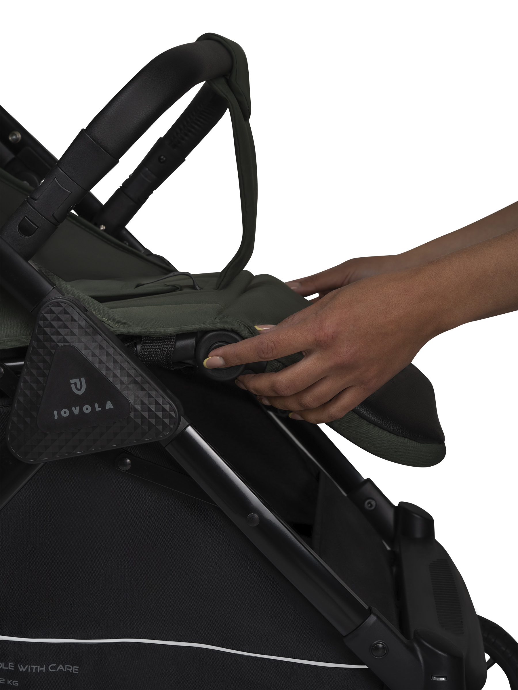 Коляска прогулочная JOVOLA Magma с перекидной ручкой зеленый - фото 39