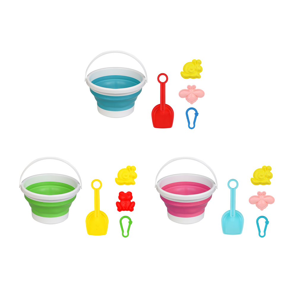 Песочный набор Игроленд Ведёрко с аксессуарами 5 предм. - фото 2