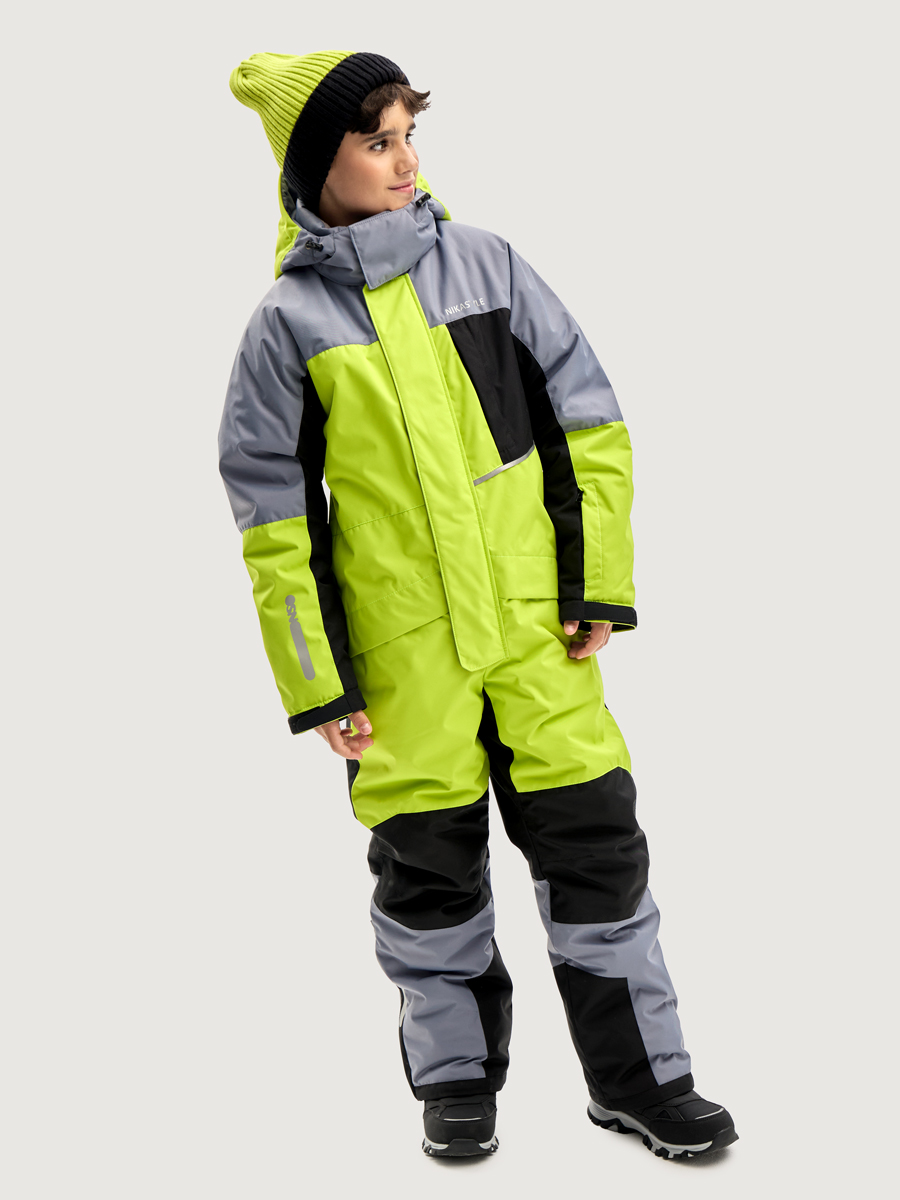 Комбинезон NIKASTYLE 8з4925 салат/сталь - фото 5