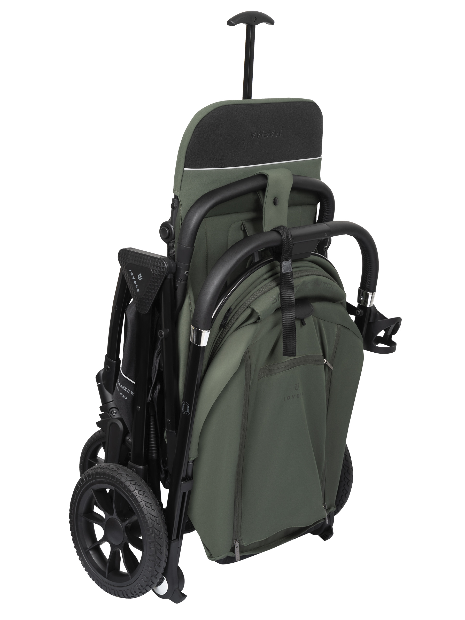 Коляска прогулочная JOVOLA Magma с перекидной ручкой зеленый - фото 52
