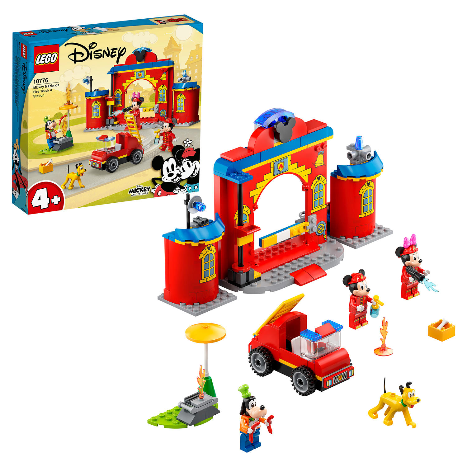 Конструктор LEGO Mickey and Friends Пожарная часть и машина Микки 144 дет. - фото 1