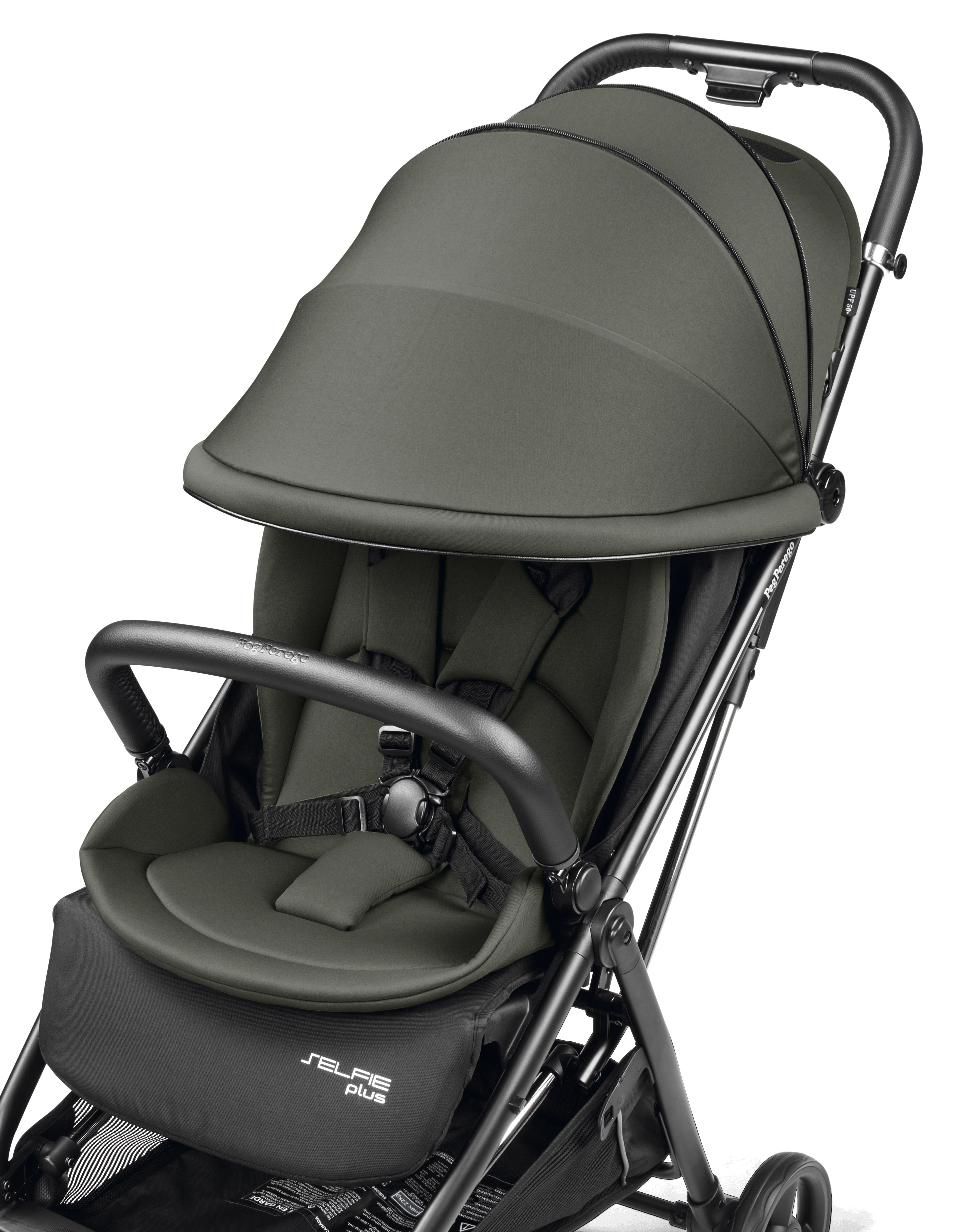 Коляска прогулочная Peg-Perego Selfie Plus зеленый - фото 4