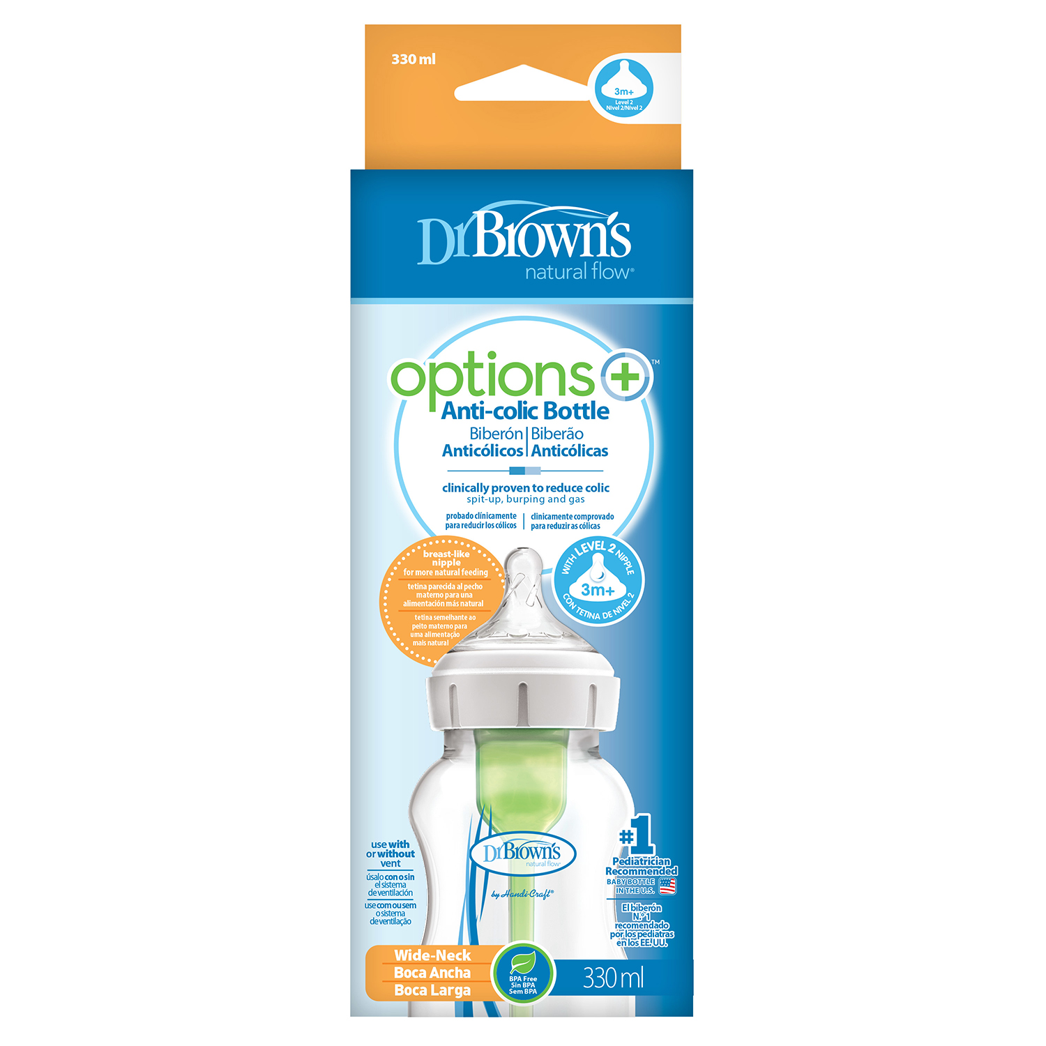 Бутылочка Dr Browns Anti-Colic 330 мл - фото 2